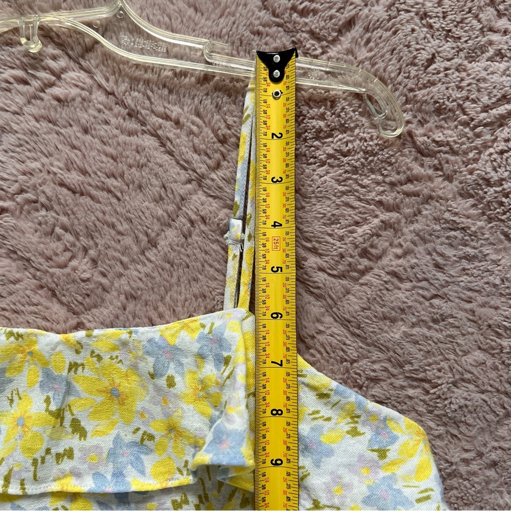 GB Gianni Bini Ruffled Floral Dress Cottage Preppy Coquette Summer Beach Size XL - Picture 5 of 9